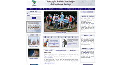 Desktop Screenshot of caminhodesantiago.org.br